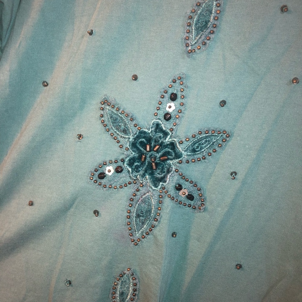 Together floral boho beaded top - Picture 4 of 5
